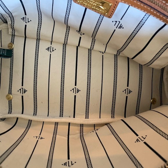 Lauren Ralph Lauren Black Print Handbag - Picture 8 of 8